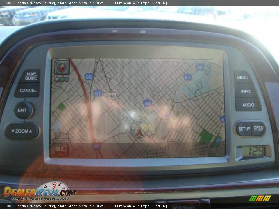 2008 Honda Odyssey Touring Slate Green Metallic / Olive Photo #24