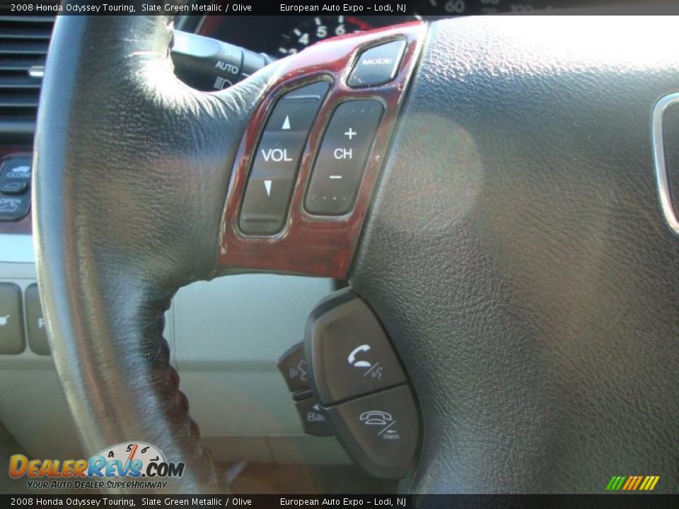 2008 Honda Odyssey Touring Slate Green Metallic / Olive Photo #26
