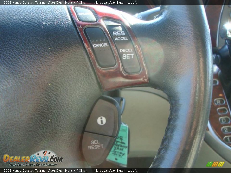 2008 Honda Odyssey Touring Slate Green Metallic / Olive Photo #27