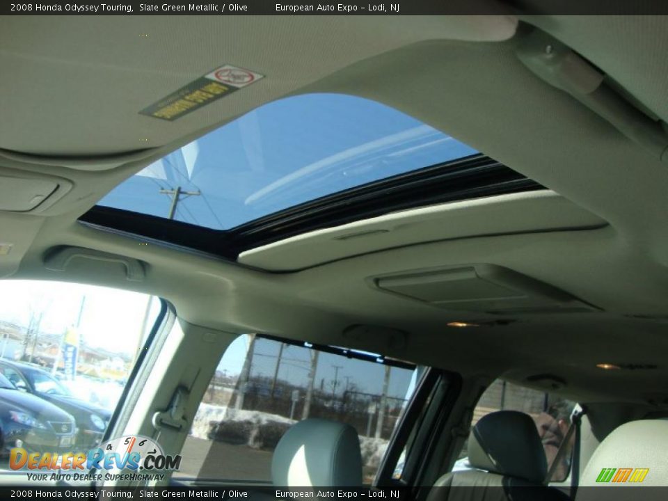 2008 Honda Odyssey Touring Slate Green Metallic / Olive Photo #35