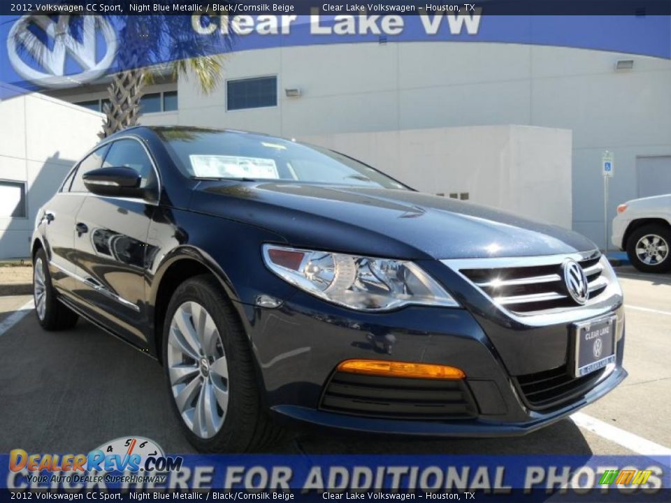 2012 Volkswagen CC Sport Night Blue Metallic / Black/Cornsilk Beige Photo #1