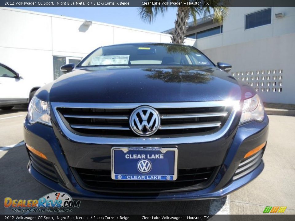 2012 Volkswagen CC Sport Night Blue Metallic / Black/Cornsilk Beige Photo #2