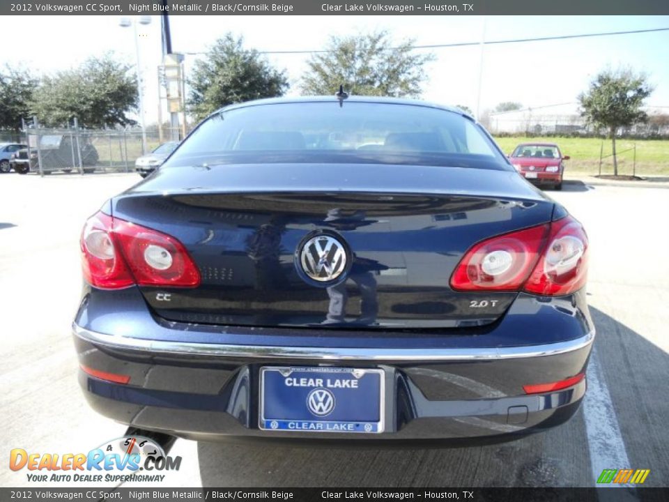 2012 Volkswagen CC Sport Night Blue Metallic / Black/Cornsilk Beige Photo #6