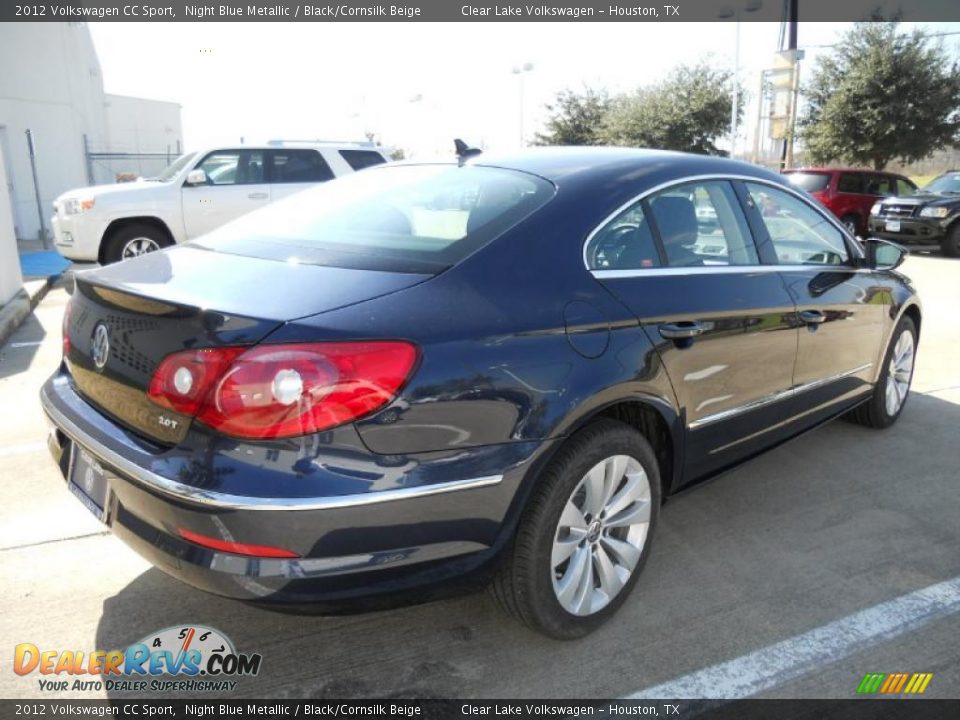 2012 Volkswagen CC Sport Night Blue Metallic / Black/Cornsilk Beige Photo #7