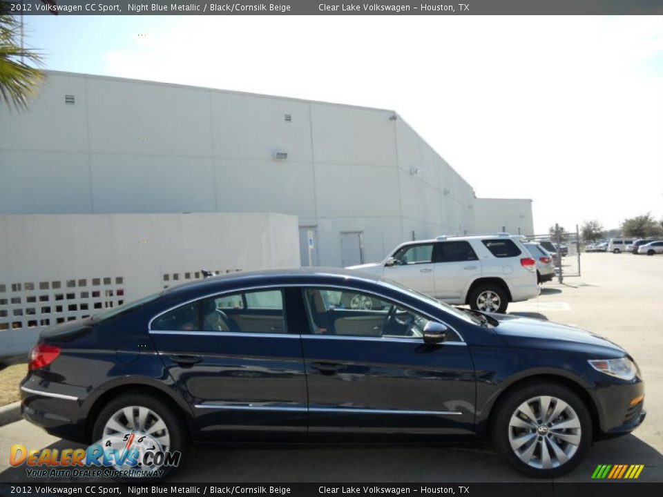 2012 Volkswagen CC Sport Night Blue Metallic / Black/Cornsilk Beige Photo #8