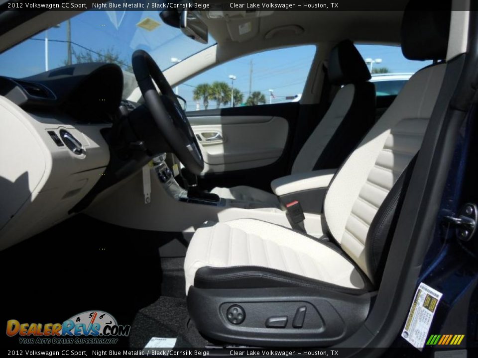 2012 Volkswagen CC Sport Night Blue Metallic / Black/Cornsilk Beige Photo #11