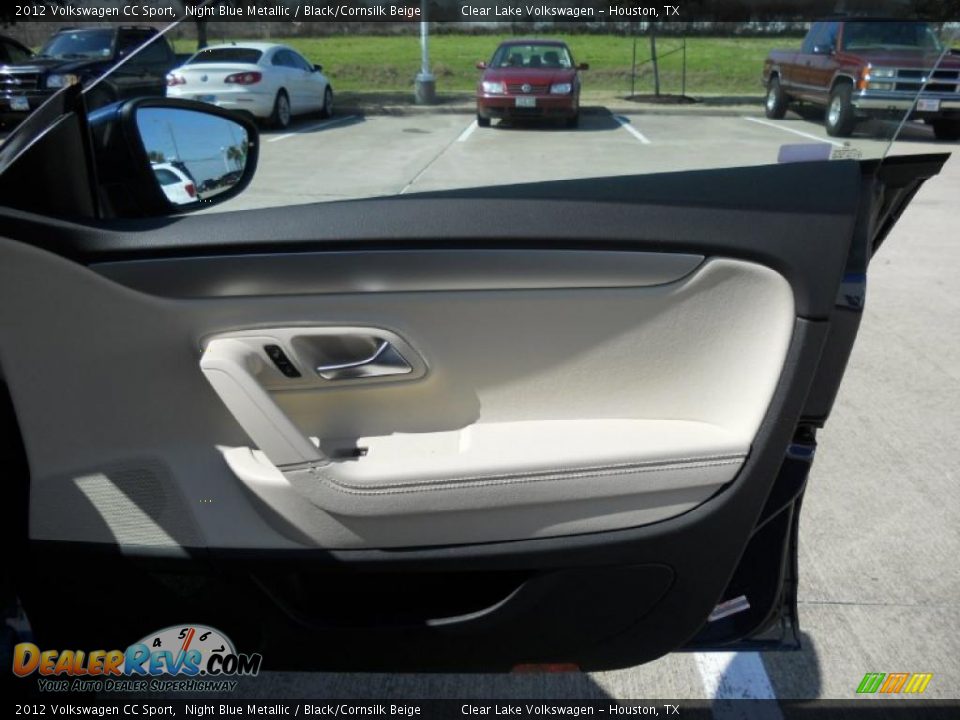 2012 Volkswagen CC Sport Night Blue Metallic / Black/Cornsilk Beige Photo #12