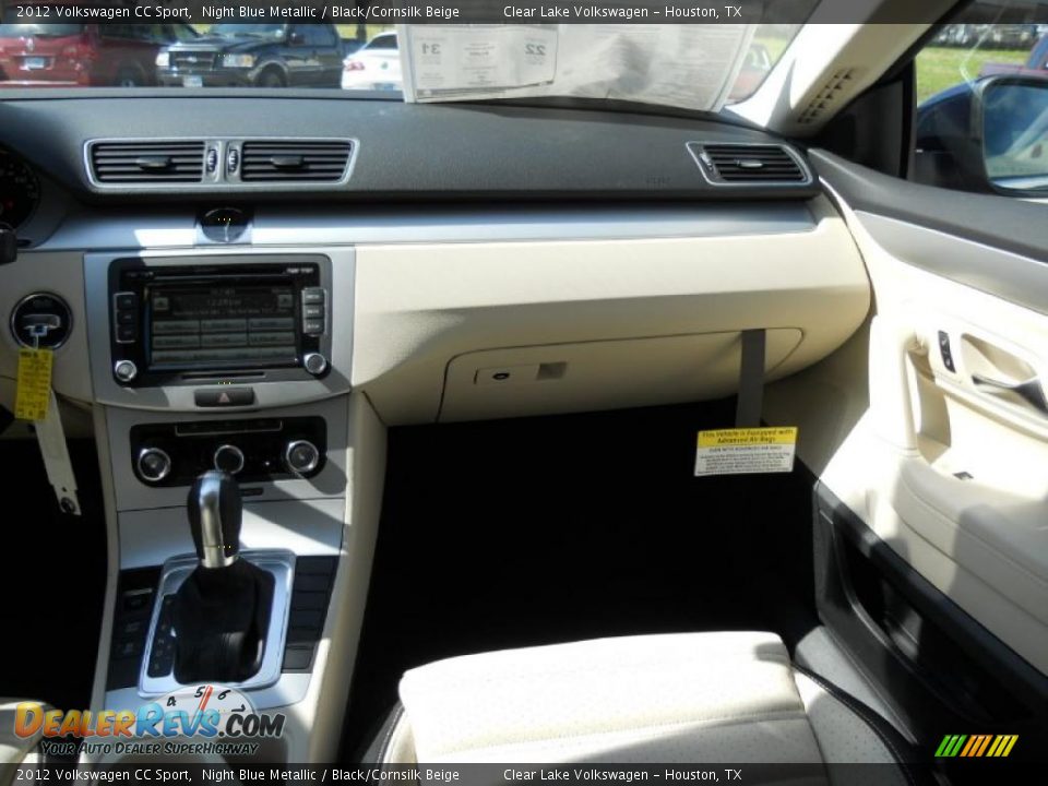 2012 Volkswagen CC Sport Night Blue Metallic / Black/Cornsilk Beige Photo #15