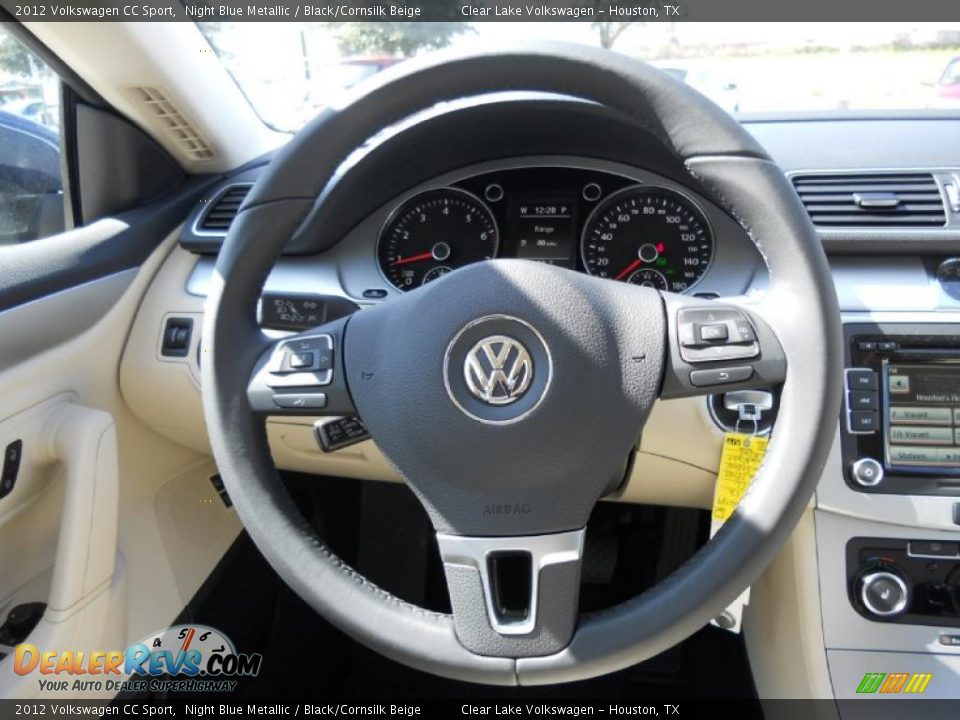 2012 Volkswagen CC Sport Night Blue Metallic / Black/Cornsilk Beige Photo #16