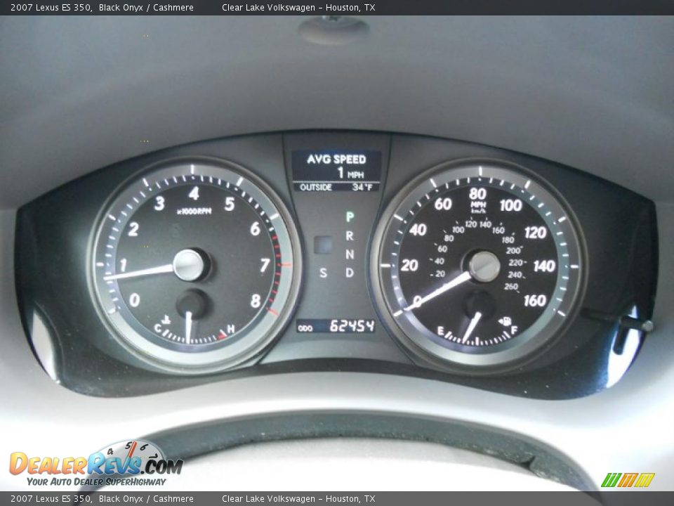 2007 Lexus ES 350 Black Onyx / Cashmere Photo #26