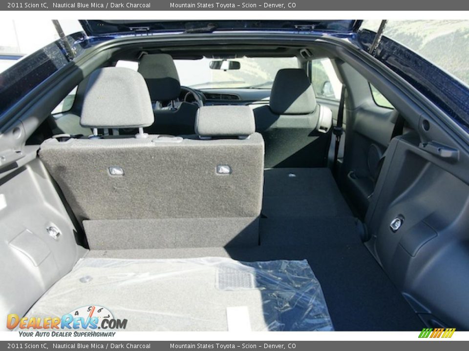 2011 Scion tC Nautical Blue Mica / Dark Charcoal Photo #4