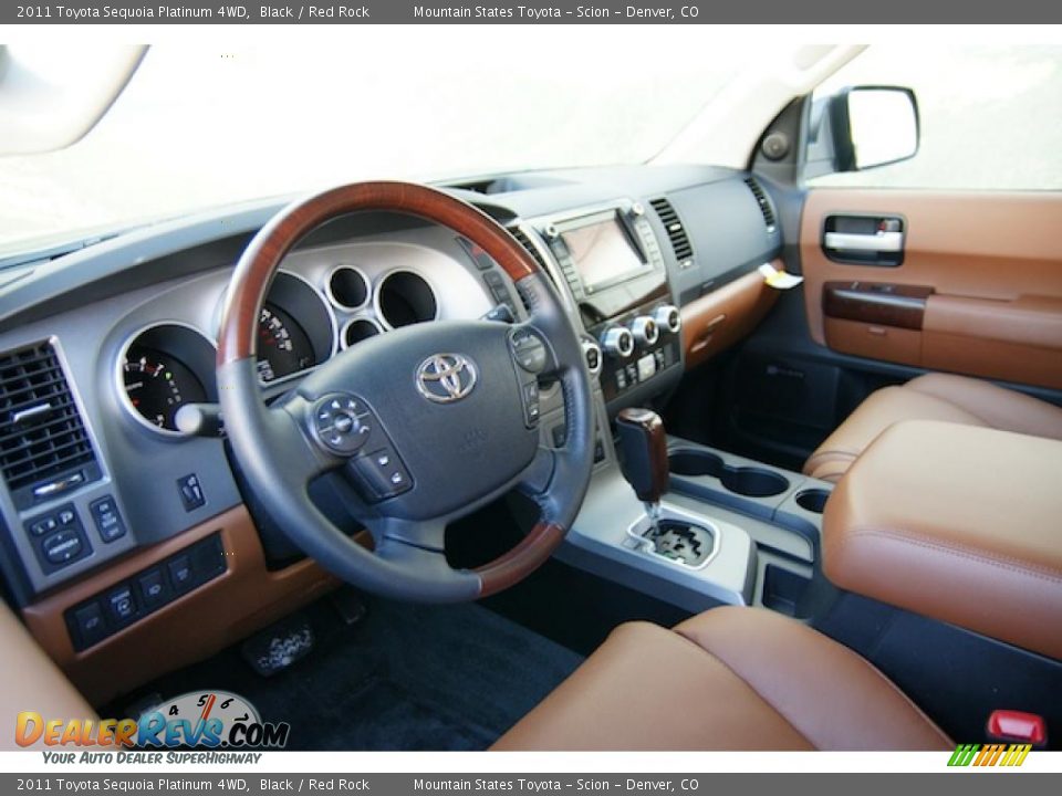 toyota sequoia red rock interior #2