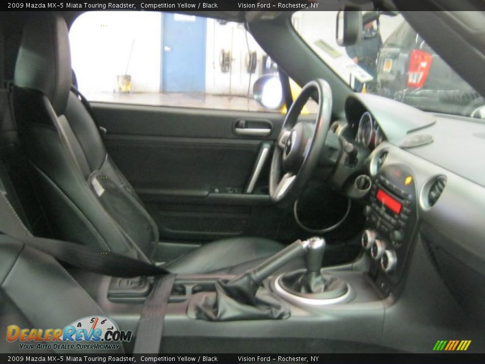 Black Interior - 2009 Mazda MX-5 Miata Touring Roadster Photo #7