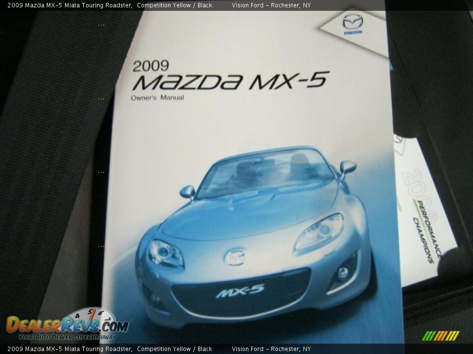 2009 Mazda MX-5 Miata Touring Roadster Competition Yellow / Black Photo #18