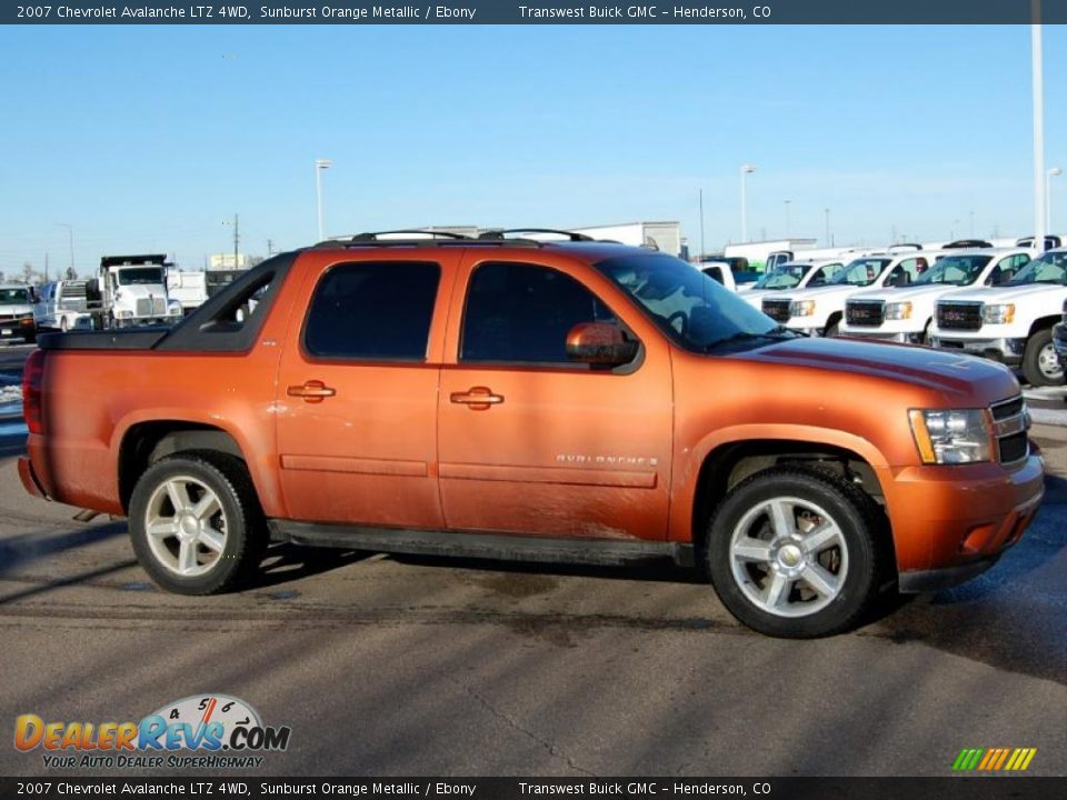 2007 Chevrolet Avalanche LTZ 4WD Sunburst Orange Metallic / Ebony Photo #1