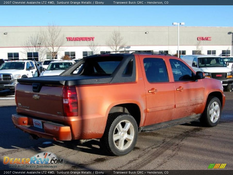 2007 Chevrolet Avalanche LTZ 4WD Sunburst Orange Metallic / Ebony Photo #3