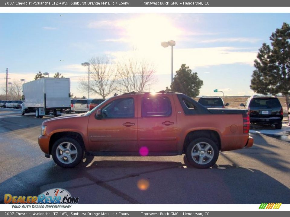 2007 Chevrolet Avalanche LTZ 4WD Sunburst Orange Metallic / Ebony Photo #6