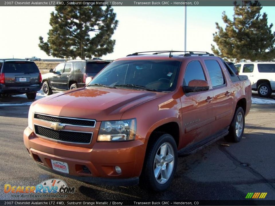 2007 Chevrolet Avalanche LTZ 4WD Sunburst Orange Metallic / Ebony Photo #7