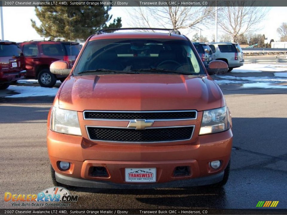 2007 Chevrolet Avalanche LTZ 4WD Sunburst Orange Metallic / Ebony Photo #8