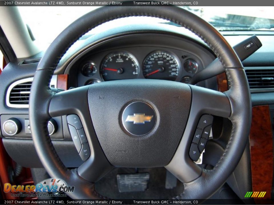 2007 Chevrolet Avalanche LTZ 4WD Sunburst Orange Metallic / Ebony Photo #15