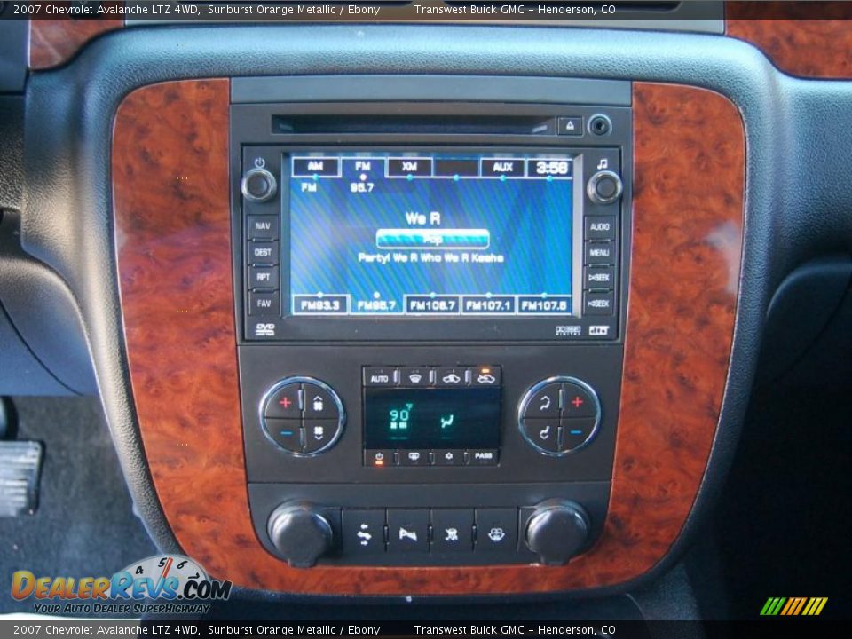 2007 Chevrolet Avalanche LTZ 4WD Sunburst Orange Metallic / Ebony Photo #16