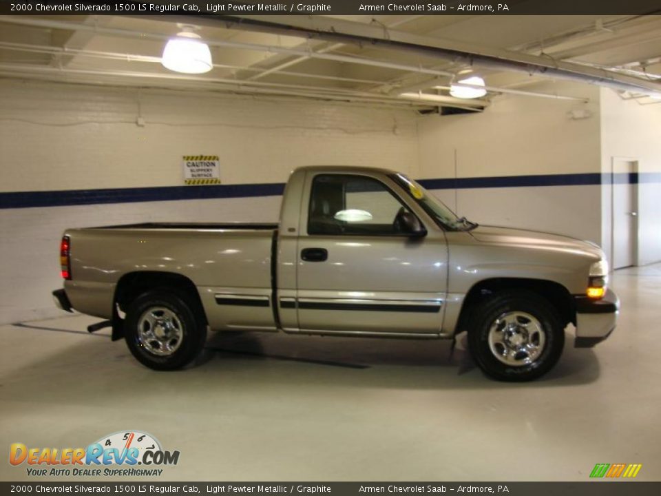 2000 Chevrolet Silverado 1500 LS Regular Cab Light Pewter Metallic / Graphite Photo #6
