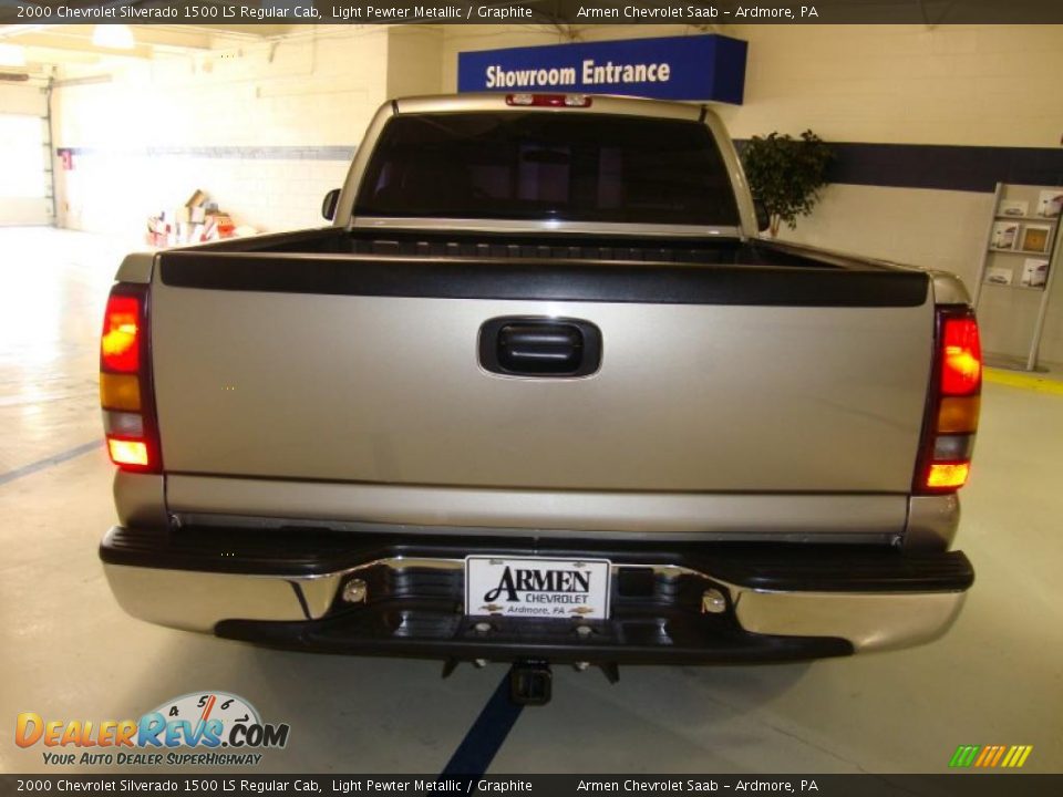 2000 Chevrolet Silverado 1500 LS Regular Cab Light Pewter Metallic / Graphite Photo #8