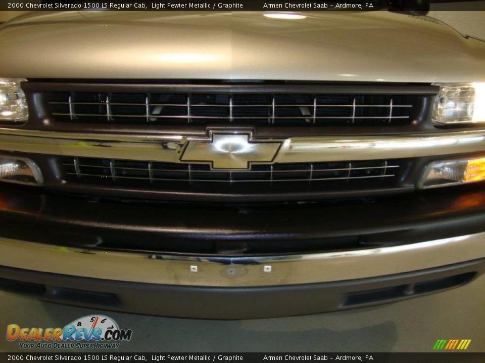 2000 Chevrolet Silverado 1500 LS Regular Cab Light Pewter Metallic / Graphite Photo #19