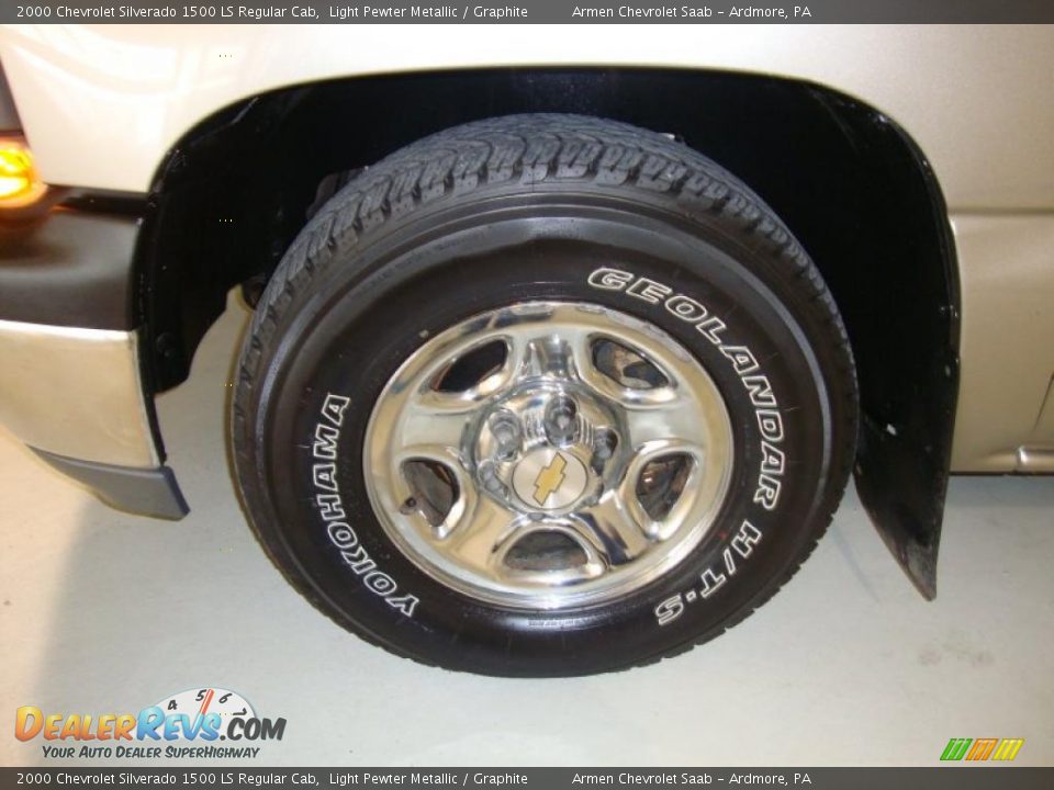 2000 Chevrolet Silverado 1500 LS Regular Cab Light Pewter Metallic / Graphite Photo #20