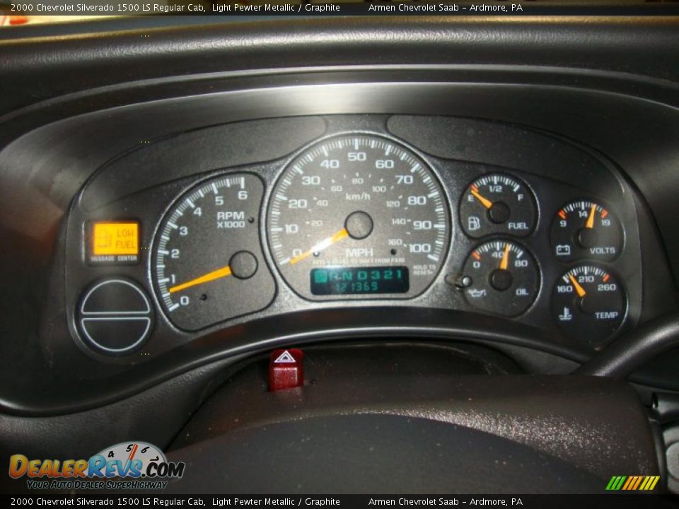 2000 Chevrolet Silverado 1500 LS Regular Cab Light Pewter Metallic / Graphite Photo #23