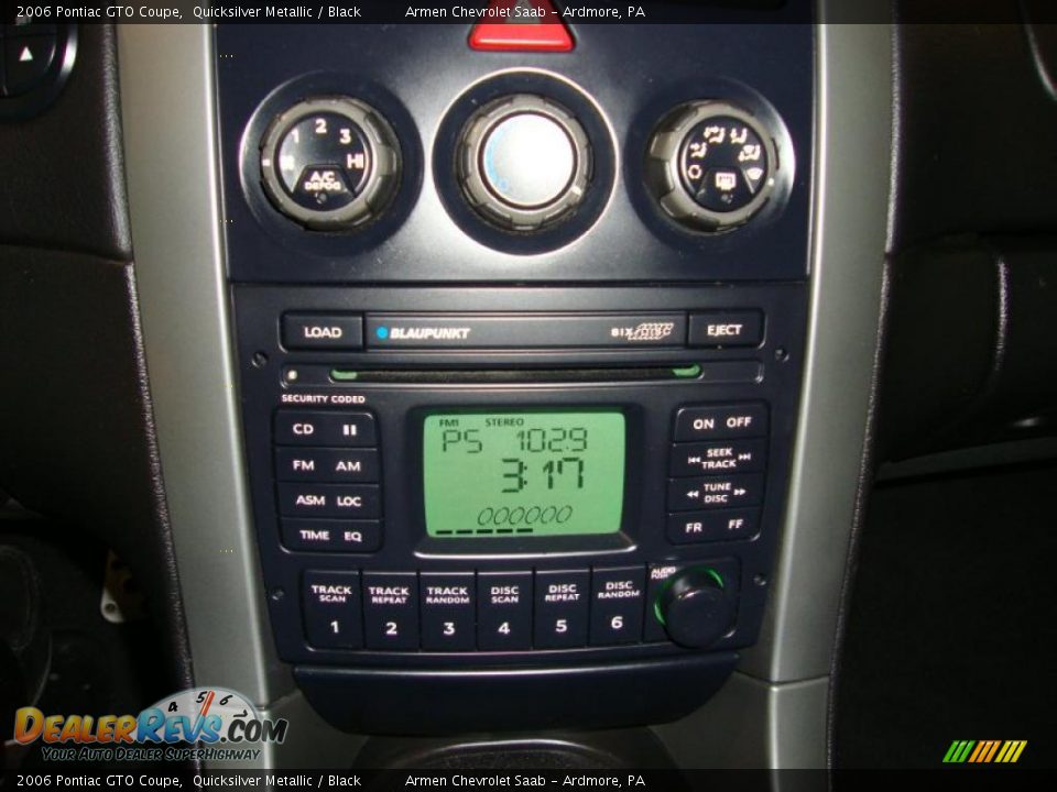 2006 Pontiac GTO Coupe Quicksilver Metallic / Black Photo #26
