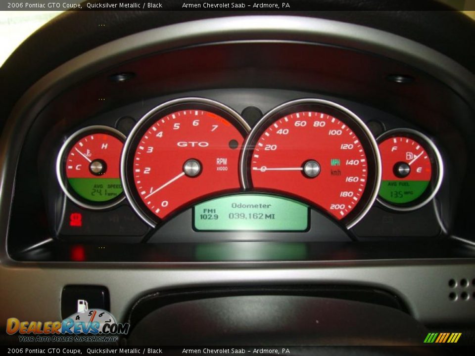 2006 Pontiac GTO Coupe Quicksilver Metallic / Black Photo #28