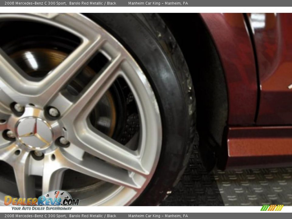 2008 Mercedes-Benz C 300 Sport Barolo Red Metallic / Black Photo #25