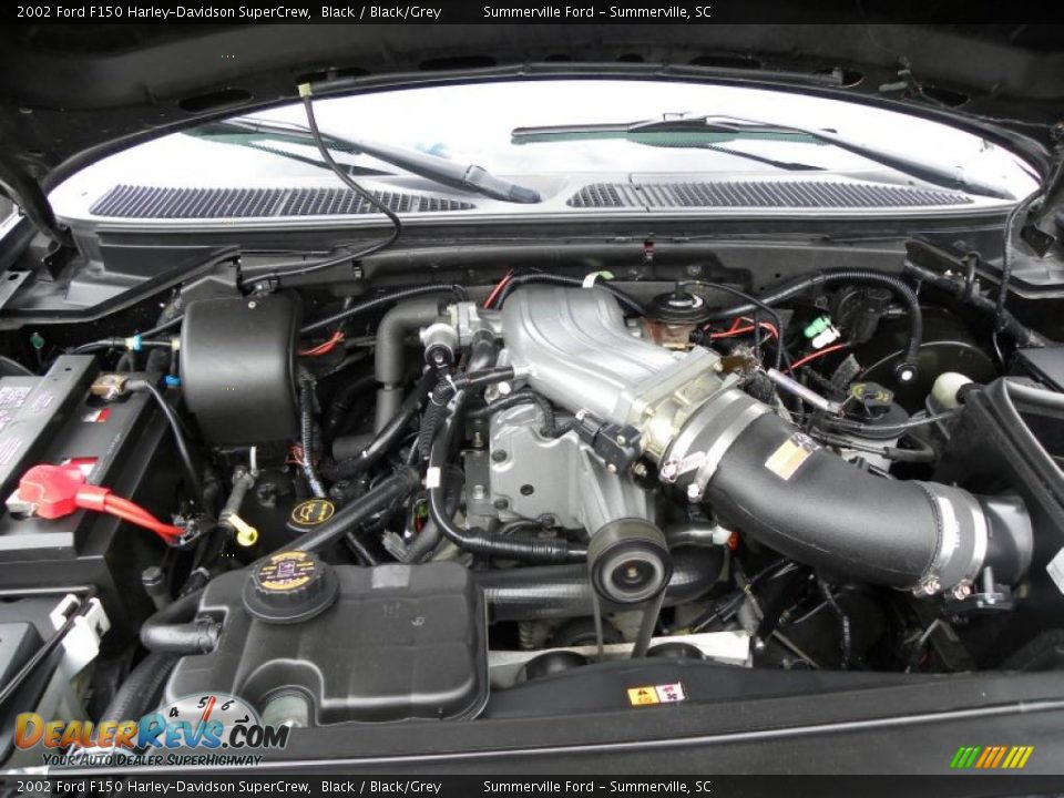 2002 Ford F150 Harley-Davidson SuperCrew 5.4 Liter SVT Supercharged SOHC 16-Valve Triton V8 Engine Photo #21
