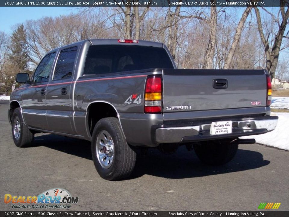 Stealth Gray Metallic 2007 GMC Sierra 1500 Classic SL Crew Cab 4x4 Photo #19