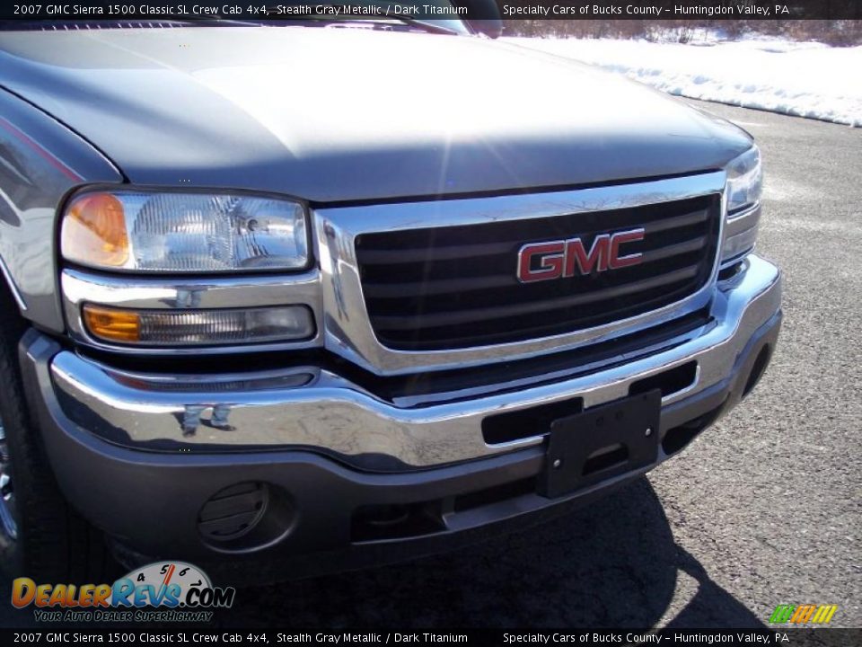 2007 GMC Sierra 1500 Classic SL Crew Cab 4x4 Stealth Gray Metallic / Dark Titanium Photo #21