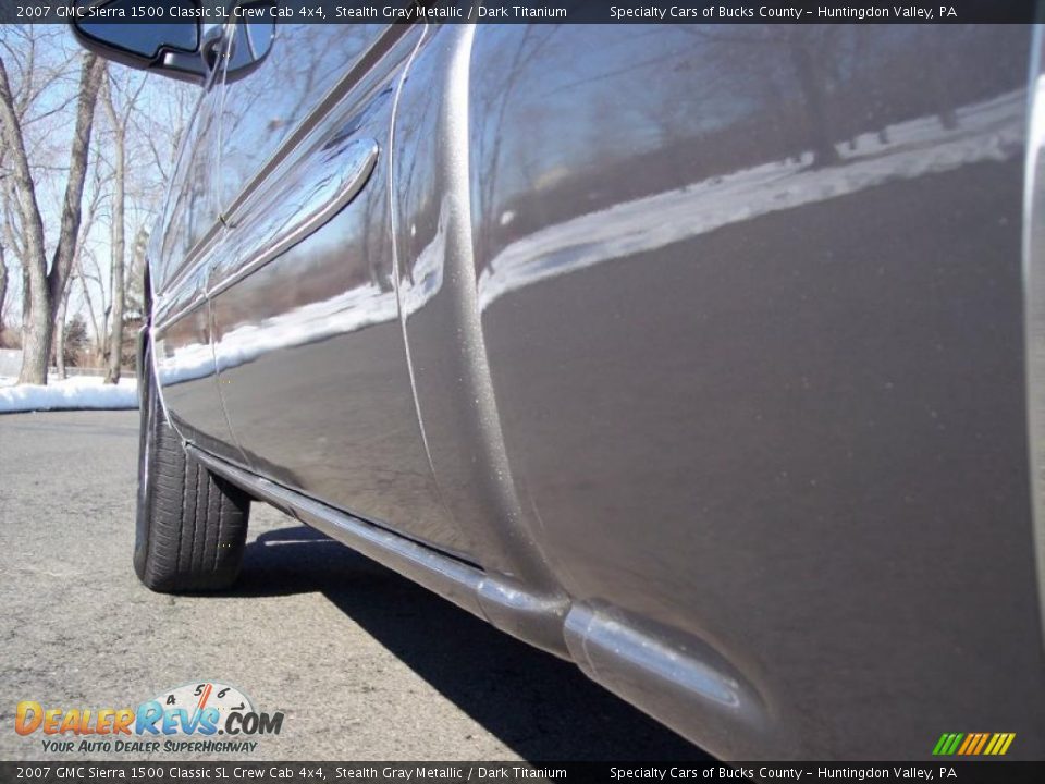 2007 GMC Sierra 1500 Classic SL Crew Cab 4x4 Stealth Gray Metallic / Dark Titanium Photo #28