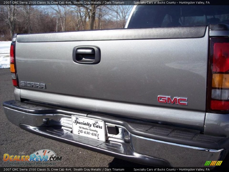 2007 GMC Sierra 1500 Classic SL Crew Cab 4x4 Stealth Gray Metallic / Dark Titanium Photo #29