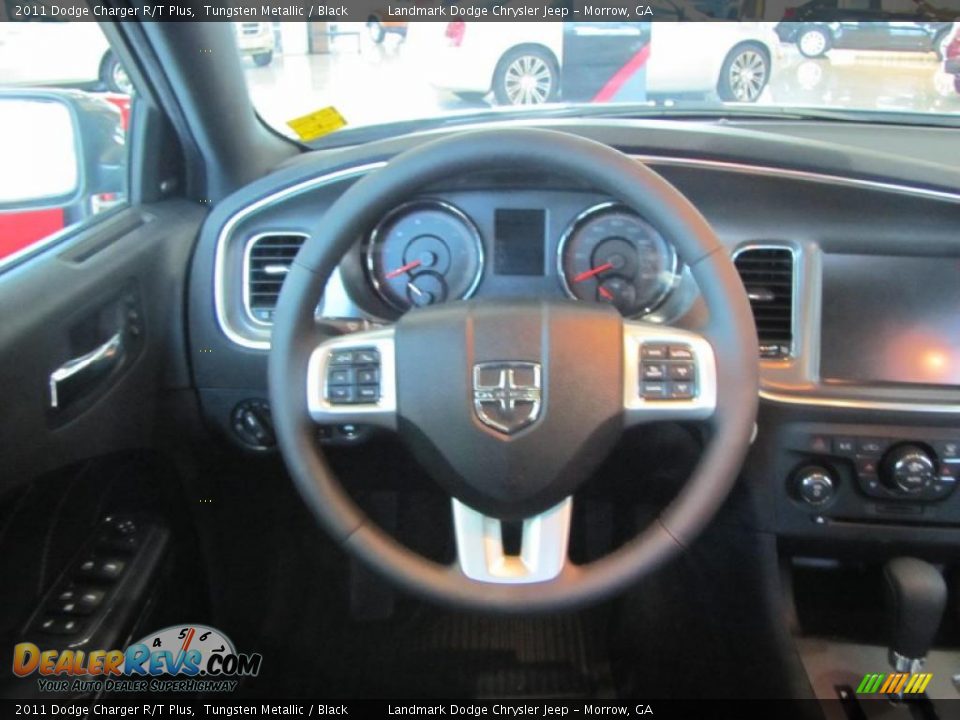 2011 Dodge Charger R/T Plus Steering Wheel Photo #12