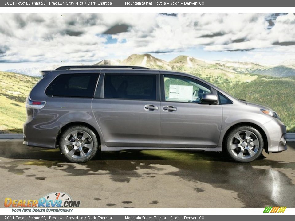 2011 Toyota Sienna SE Predawn Gray Mica / Dark Charcoal Photo #2