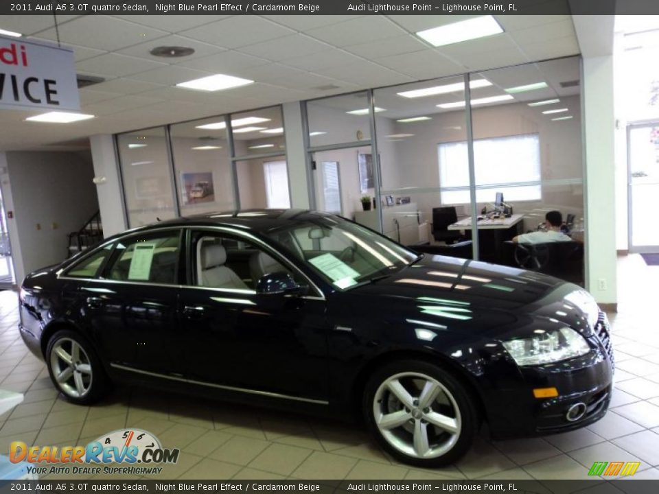 2011 Audi A6 3.0T quattro Sedan Night Blue Pearl Effect / Cardamom Beige Photo #2