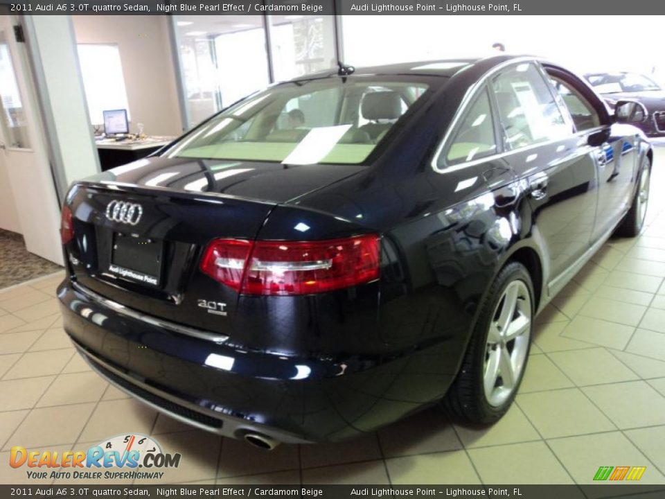 2011 Audi A6 3.0T quattro Sedan Night Blue Pearl Effect / Cardamom Beige Photo #3