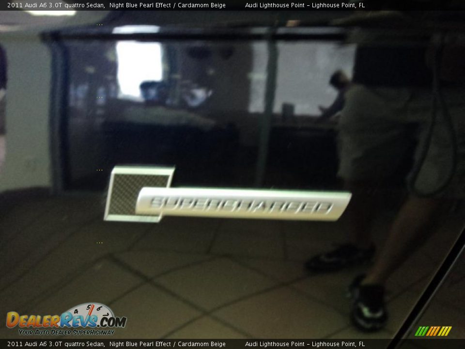2011 Audi A6 3.0T quattro Sedan Night Blue Pearl Effect / Cardamom Beige Photo #11