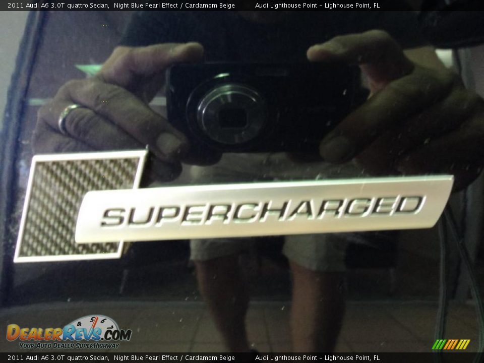 2011 Audi A6 3.0T quattro Sedan Night Blue Pearl Effect / Cardamom Beige Photo #12