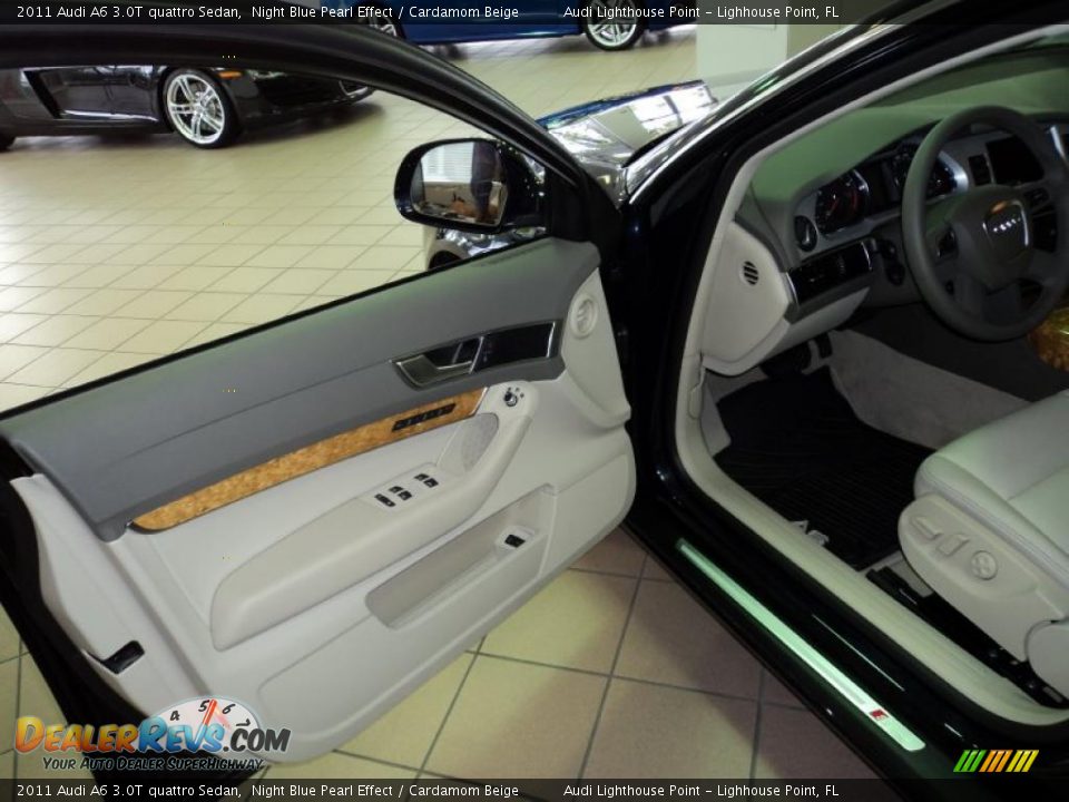 2011 Audi A6 3.0T quattro Sedan Night Blue Pearl Effect / Cardamom Beige Photo #13