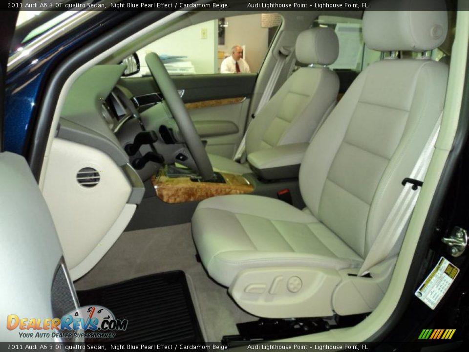 2011 Audi A6 3.0T quattro Sedan Night Blue Pearl Effect / Cardamom Beige Photo #15