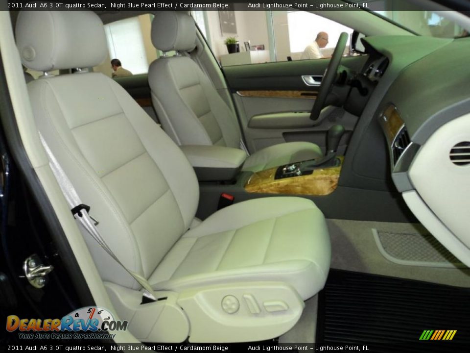 2011 Audi A6 3.0T quattro Sedan Night Blue Pearl Effect / Cardamom Beige Photo #17