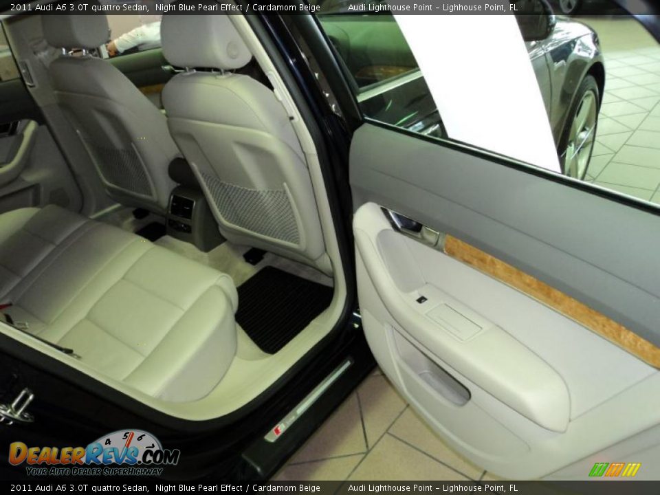 2011 Audi A6 3.0T quattro Sedan Night Blue Pearl Effect / Cardamom Beige Photo #18
