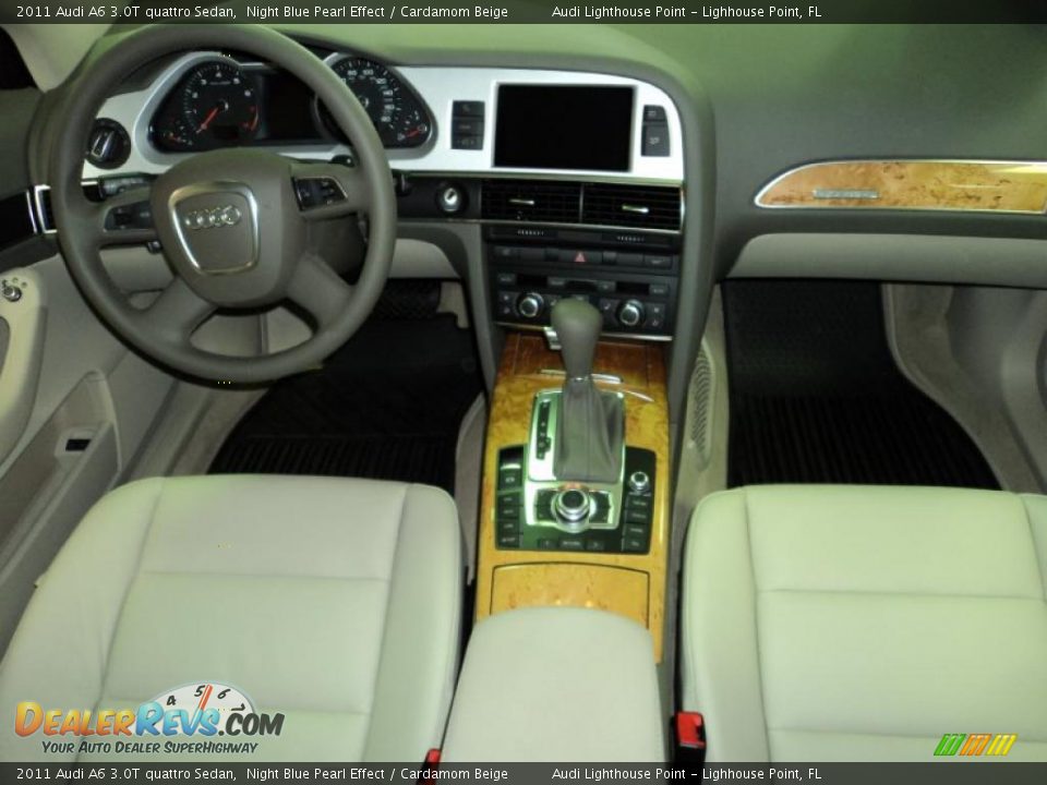 2011 Audi A6 3.0T quattro Sedan Night Blue Pearl Effect / Cardamom Beige Photo #21