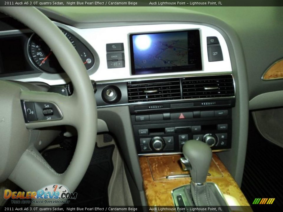2011 Audi A6 3.0T quattro Sedan Night Blue Pearl Effect / Cardamom Beige Photo #24
